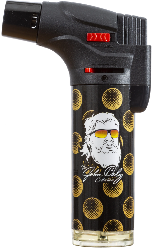 John Daly Jet Torch Refillable Lighter John Daly Collection Black And Gold