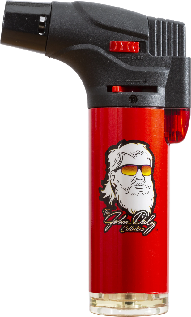 John Daly Jet Torch Refillable Lighter John Daly Collection Red